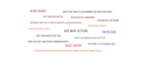 What happens when student feedback is racist